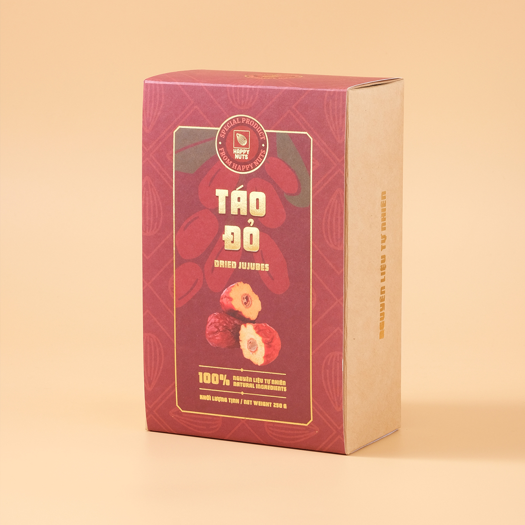 Táo đỏ sấy khô Happy Nuts 250gr