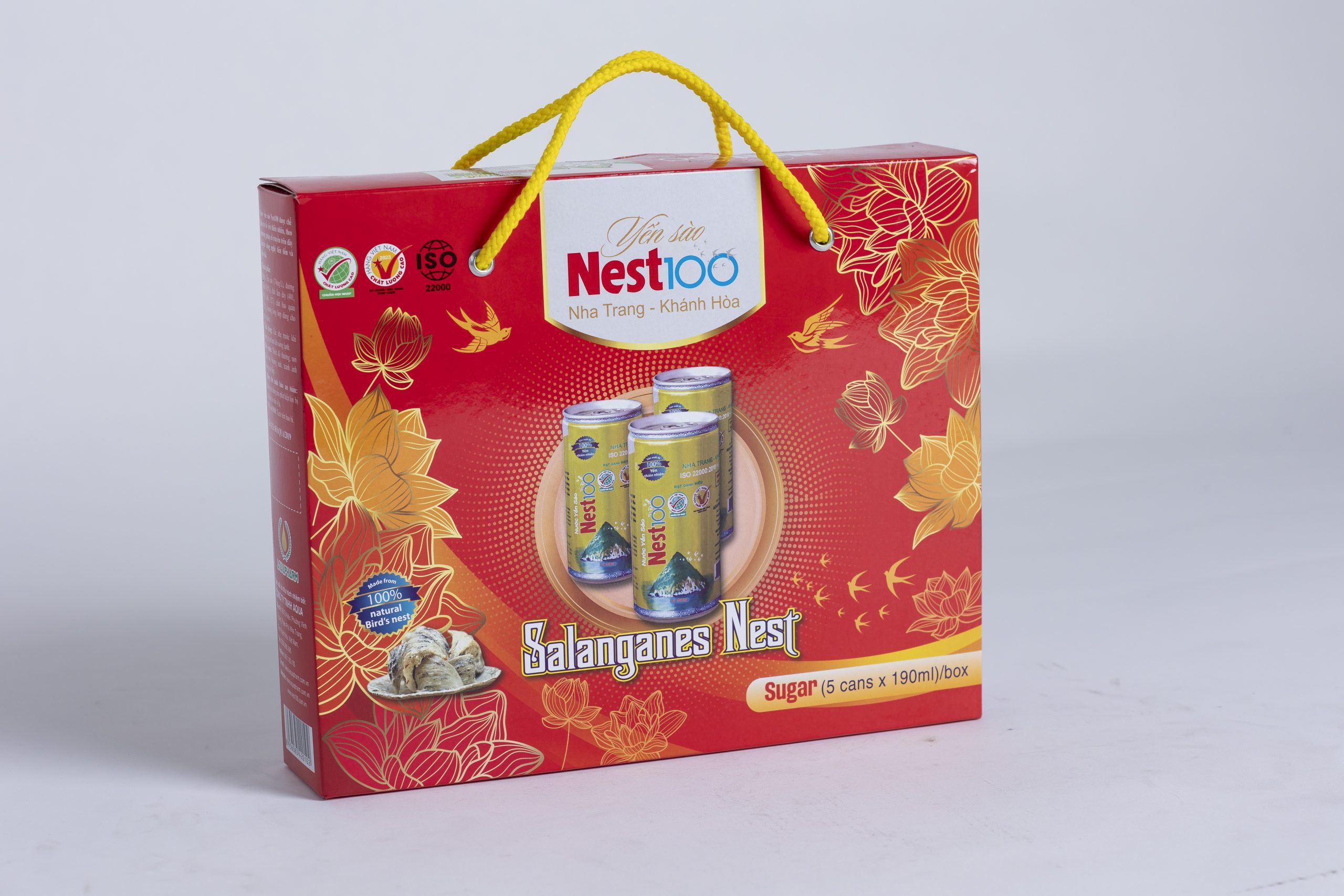 Nước yến sào Nest100 có đường Hộp 5 lon