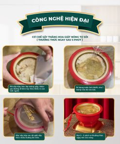 Súp yến TỰ SÔI, SẤY THĂNG HOA các vị THƯỢNG HOÀNG YẾN 140gr