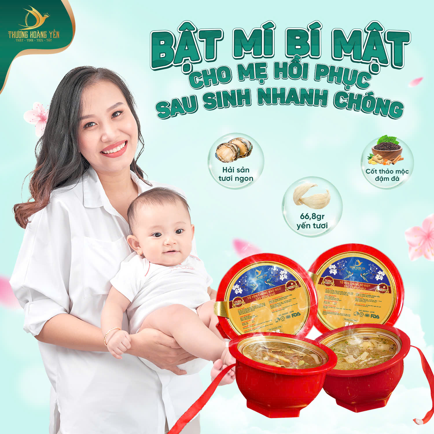 Súp yến TỰ SÔI, SẤY THĂNG HOA các vị THƯỢNG HOÀNG YẾN 140gr