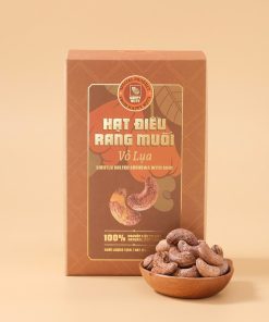 Hạt điều rang muối loại 1 (còn vỏ lụa) Happy Nuts 500g