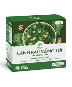 Canh rau mồng tơi sấy thăng hoa eSoup