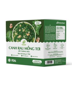 Canh rau mồng tơi sấy thăng hoa eSoup