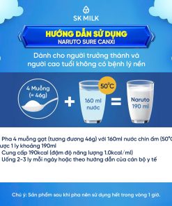 Thực phẩm dùng cho chế độ ăn đặc biệt Naruto Sure Canxi