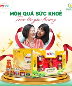 Hộp quà tặng Cao cấp – Ngũ Phúc Premium yến chưng Nest100 cao cấp (kèm túi)