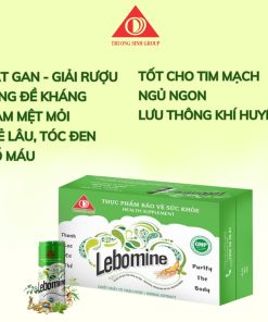 Nước uống Lebomine giải độc mát gan (Thùng 24 lon)