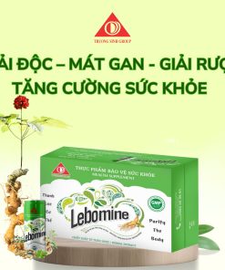 Nước uống Lebomine giải độc mát gan (Thùng 24 lon)