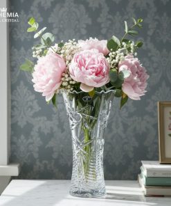 Bình hoa pha lê dáng trụ 89001 Bohemia Royal crystal – Model: PINWHEEL 300mm
