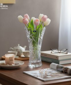 Bình hoa pha lê dáng trụ 89001 Bohemia Royal crystal – Model: PINWHEEL 300mm