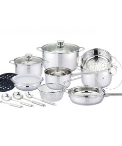 Bộ nồi chảo inox cao cấp 18 món Emberton EB 14201ST