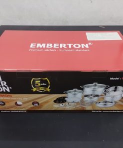 Bộ nồi chảo inox cao cấp 18 món Emberton EB 14201ST