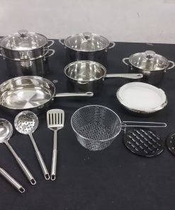 Bộ nồi chảo inox cao cấp 18 món Emberton EB 14201ST