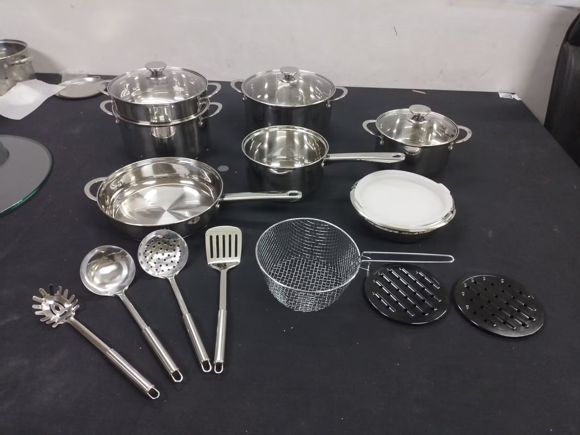 Bộ nồi chảo inox cao cấp 18 món Emberton EB 14201ST