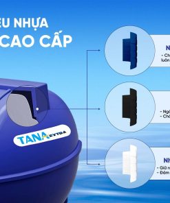 Bồn nhựa Tân Á 500N EX- bồn ngang ( Phân phối từ khu vực Bình Định trở ra phía Bắc )