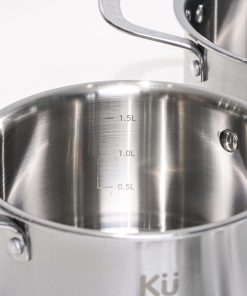 Nồi inox cao cấp KU 3326 size 16 có nắp ( LFGB)