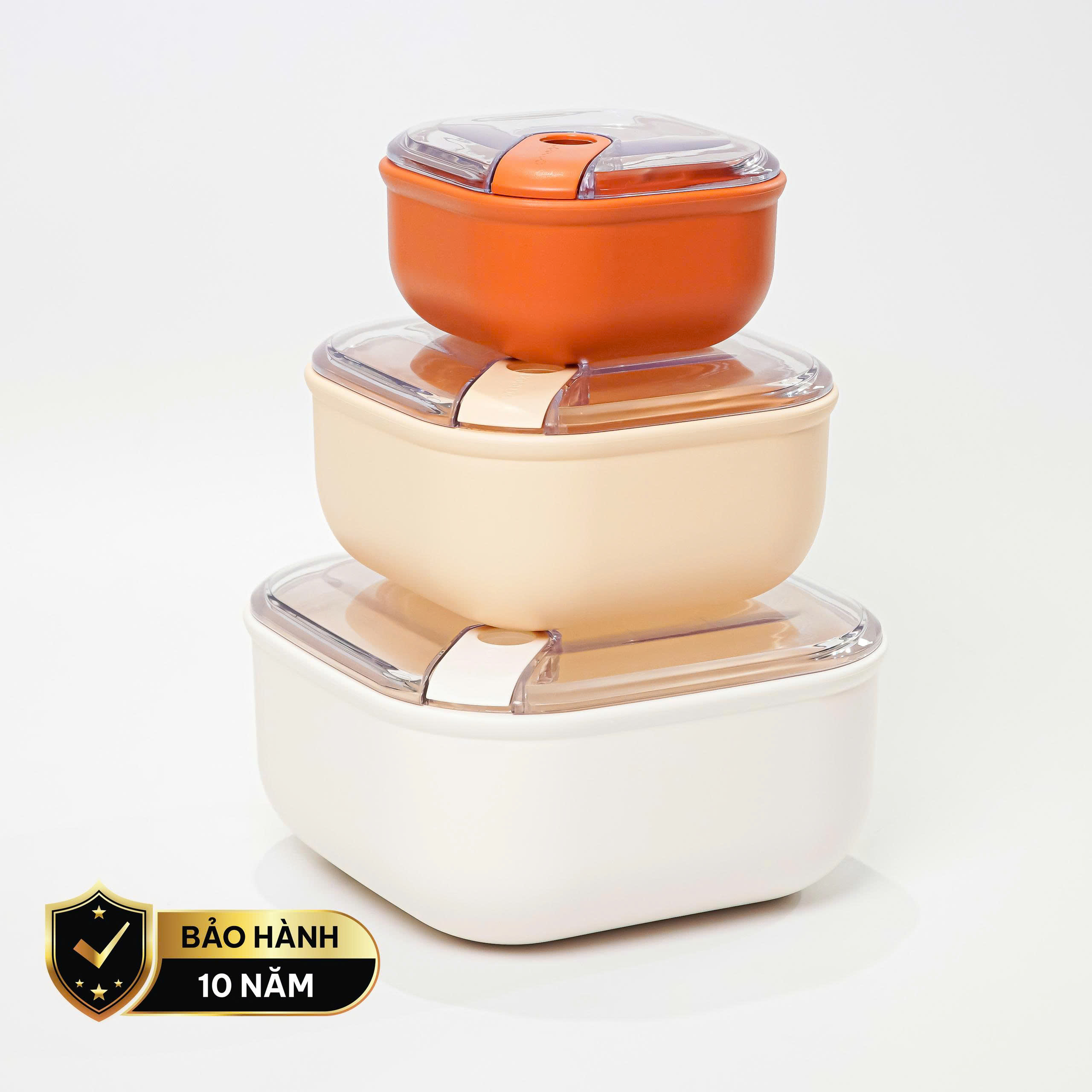 Set 3 hộp đựng thực phẩm (425-1000-2000ml) nhựa nguyên sinh pull box cao cấp OMADA – Model: M6753CA1