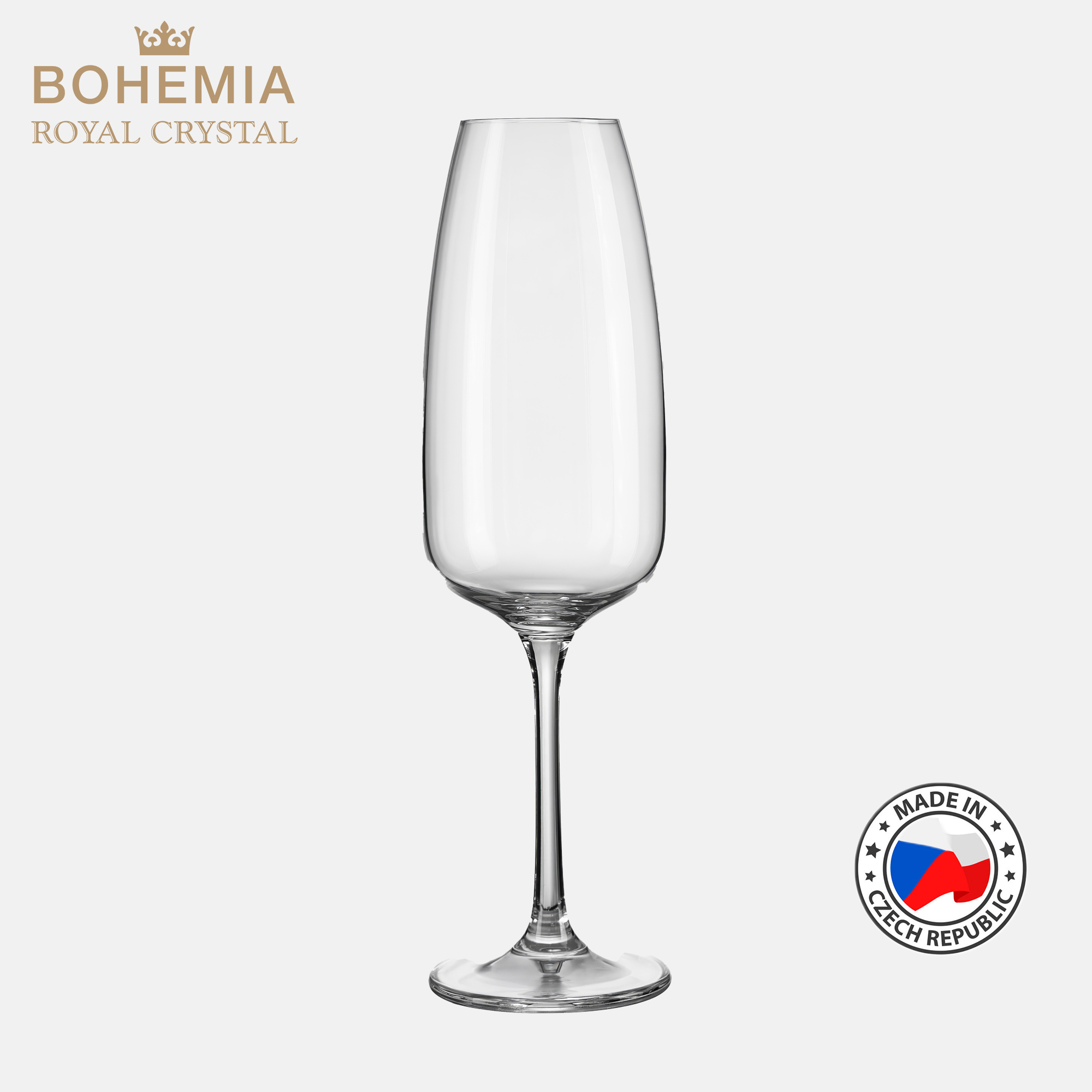 Ly uống sâm panh pha lê 290ml Bohemia Royal Set 6 ly – MODEL: Crystal Fascino 290ml