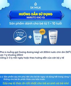 Naruto Kao IQ – Dinh dưỡng cho trẻ 1-10 tuổi, hỗ trợ miễn dịch, phát triển chiều cao & trí não 850g