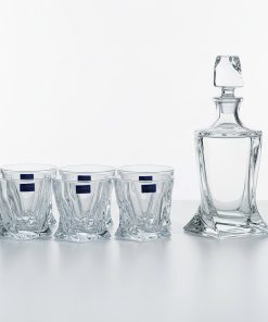 Bộ bình rượu Whisky 850ml và set 6 ly pha lê 340ml Bohemia Royal Crystal