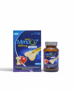 Midu MenaQ7 360mcg – Hỗ trợ chắc khỏe xương và phát triển chiều cao cho trẻ dậy thì với Trucal và Vitamin K2 hàm lượng cao (hộp 90 viên)