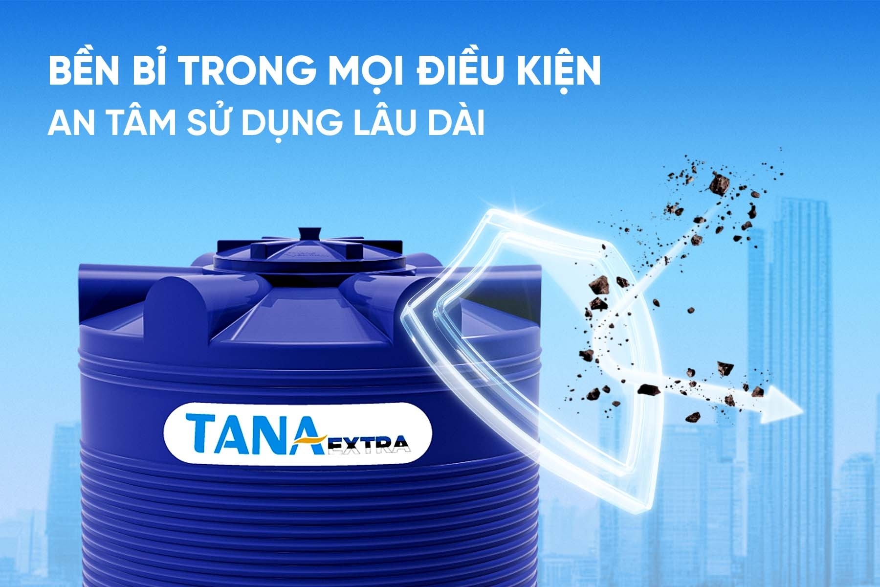 Bồn nhựa Tân Á 1.000D EX- bồn đứng ( Phân phối từ khu vực Bình Định trở ra phía Bắc)