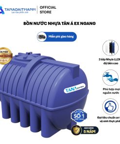 Bồn nhựa Tân Á 1000N EX- bồn ngang ( Phân phối từ khu vực Bình Định trở ra phía Bắc )