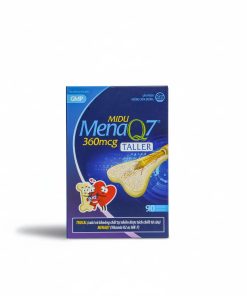 Midu MenaQ7 360mcg – Hỗ trợ chắc khỏe xương và phát triển chiều cao cho trẻ dậy thì với Trucal và Vitamin K2 hàm lượng cao (hộp 90 viên)