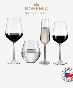 Bộ 16 ly pha lê GLOBO 4×4 (sâm panh/vang đỏ/ vang trắng/ uống nước)