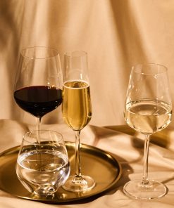 Bộ 16 ly pha lê GLOBO 4×4 (sâm panh/vang đỏ/ vang trắng/ uống nước)