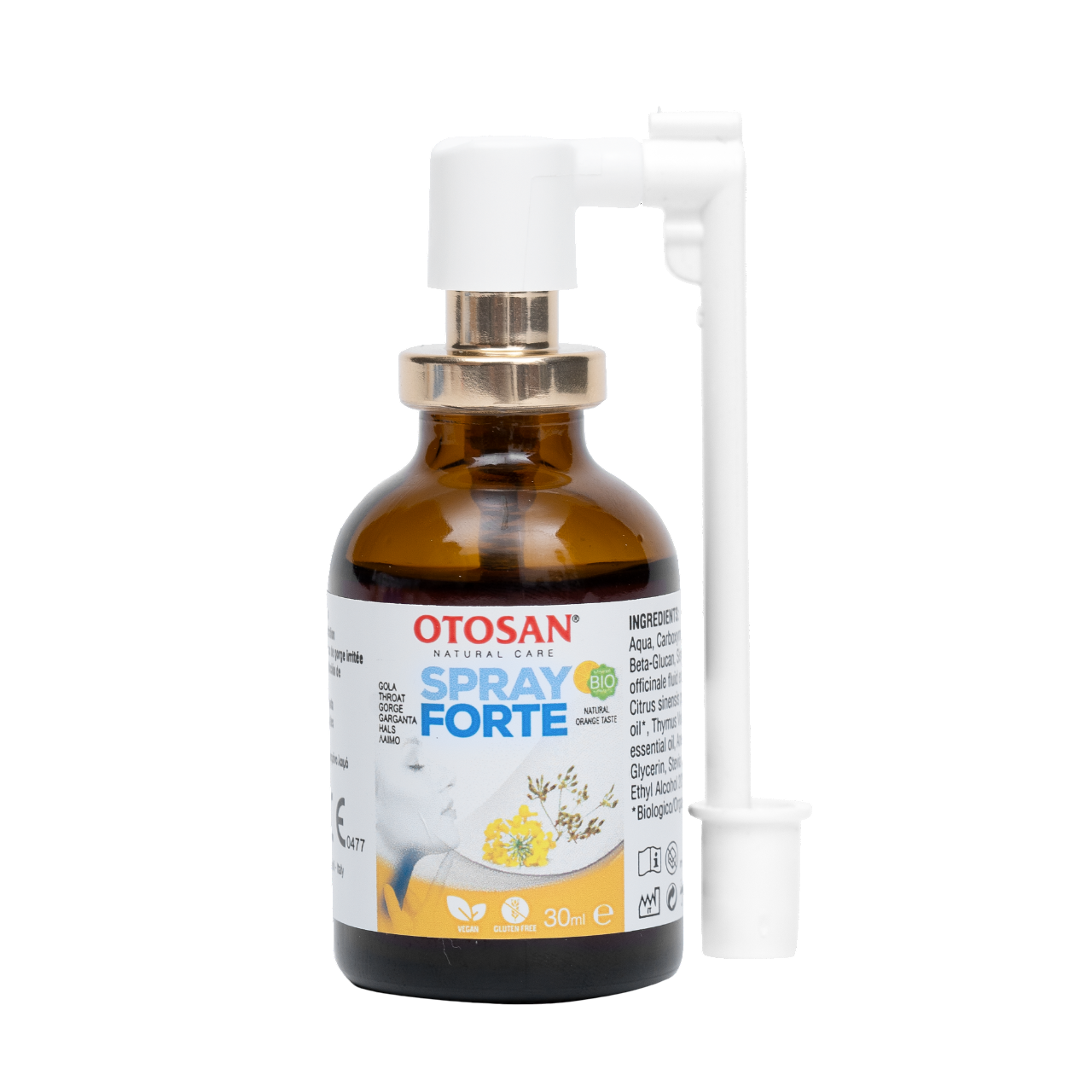 Xịt Họng Otosan Forte – Giảm Đau Rát, Ngứa Họng, Viêm Amidan – Thảo Dược Tự Nhiên – Xoay 360° – Lọ 30ml