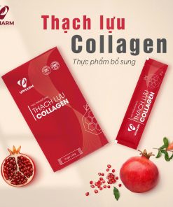 Thực phẩm bổ sung Thạch lựu Collagen – Hộp 10 gói