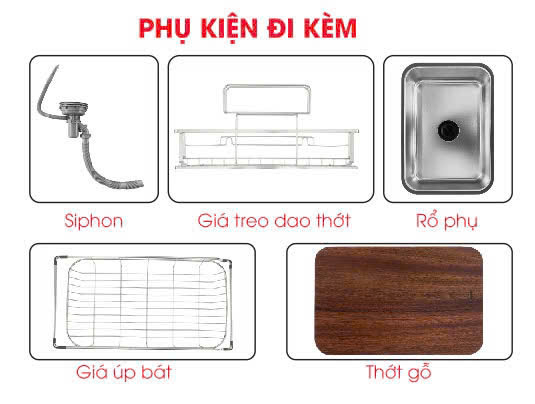 Chậu rửa bát 1 hố cao cấp inox 304 Emberton EB WSS8048 – 80cm