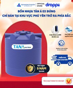 Bồn nhựa Tân Á 2000D EX- bồn đứng ( Phân phối từ khu vực Bình Định trở ra phía Bắc )