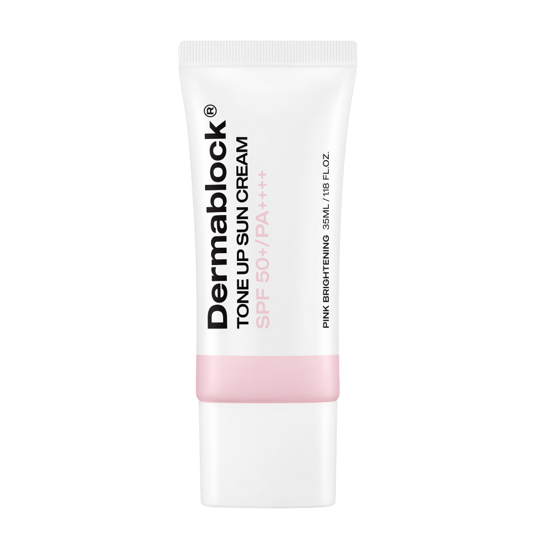 Kem chống nắng phổ rộng nâng tone trắng hồng Dermablock Tone Up Sun Cream SPF50+ PA ++++ 35ml