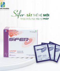 Thực phẩm bảo vệ sức khỏe bổ sung sắt SIFER (Hộp 30 gói)