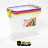 Set 3 hộp đựng thực phẩm kháng khuẩn 2100ml Sanaliving cao cấp OMADA – Model: S2323CA