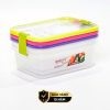 Set 3 Hộp đựng thực phẩm Kháng khuẩn 1000 ml Sanaliving cao cấp OMADA – Model: S2321CA