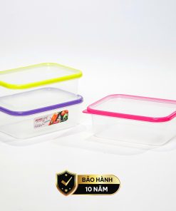 Set 3 Hộp đựng thực phẩm Kháng khuẩn 1000 ml Sanaliving cao cấp OMADA – Model: S2321CA