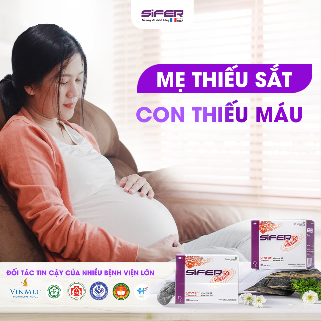 Thực phẩm bảo vệ sức khỏe bổ sung sắt SIFER (Hộp 30 gói)