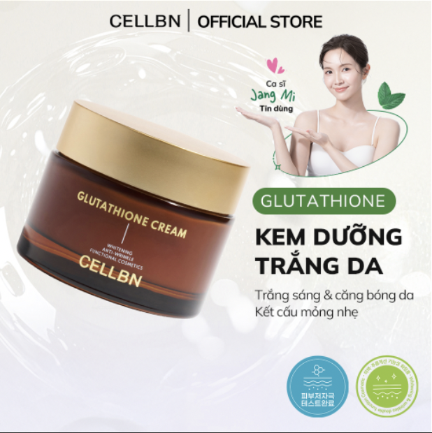 Kem Dưỡng Trắng Giảm Nếp Nhăn Glutathione CELLBN Hỗ trợ đều màu và cấp ẩm cho da 50g
