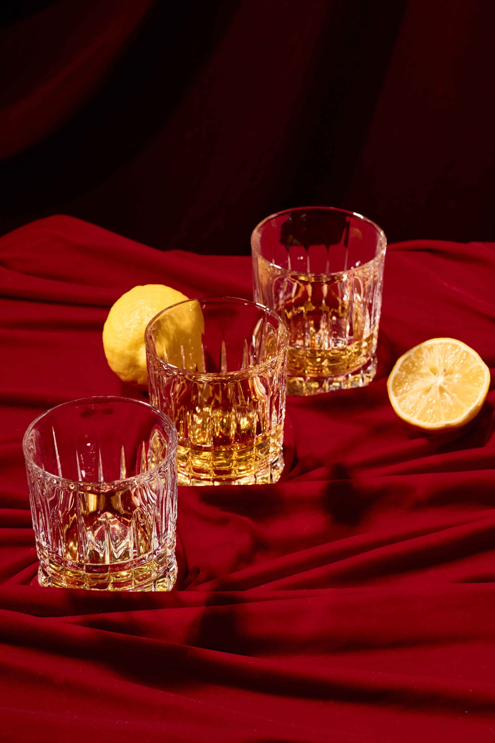Cốc uống nước thấp ly Whisky pha lê Bohemia Royal Crystal Set 6 ly – Model : Pina