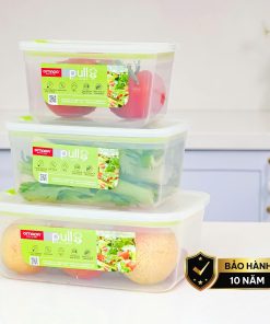 Hộp đựng thực phẩm nhựa nguyên sinh 2300ml pull box chef cao cấp OMADA – Model: M5832VA1