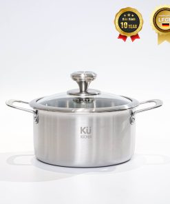 Nồi inox cao cấp KU 3326 size 20 có nắp (LFGB)