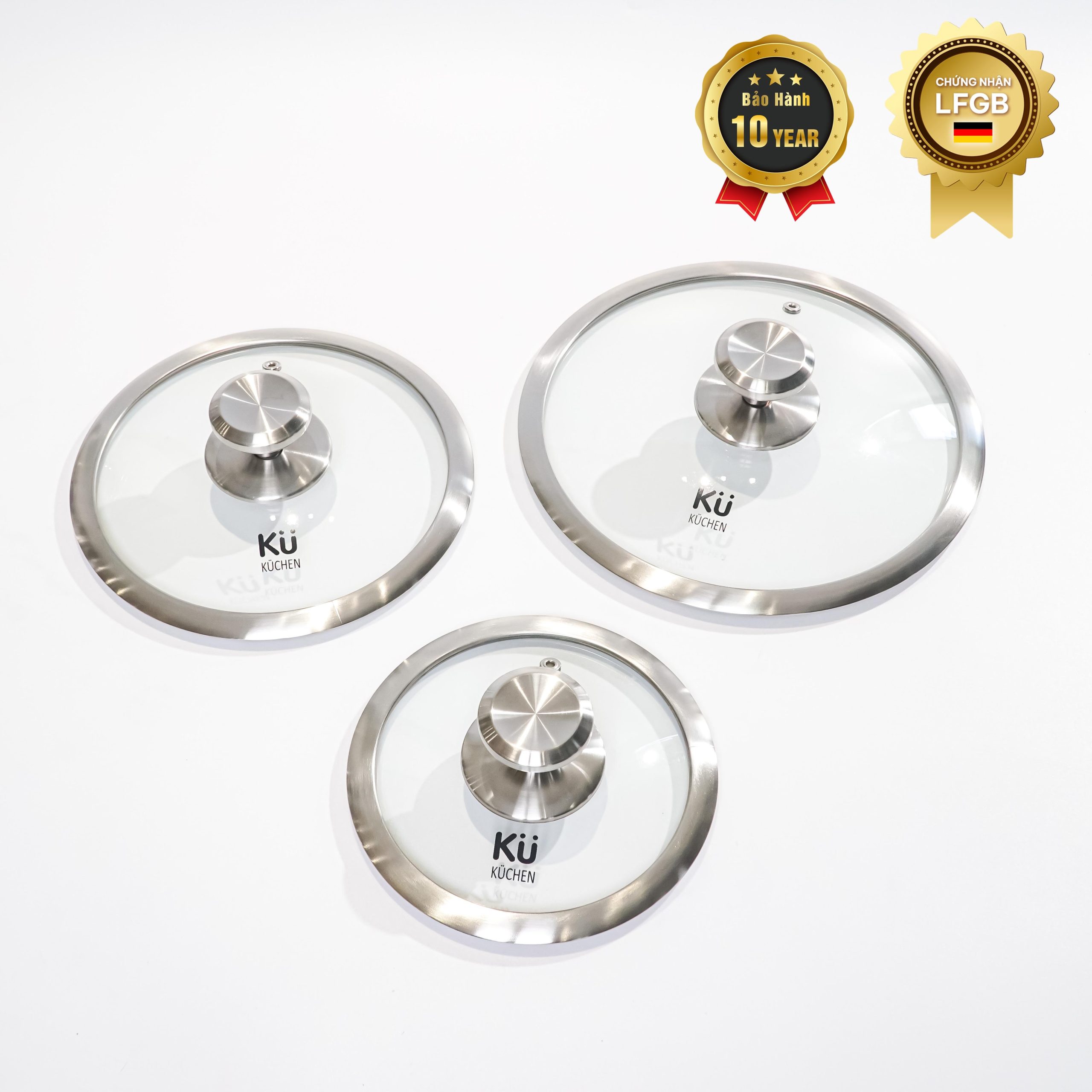 Nồi inox cao cấp KU 3326 size 20 có nắp (LFGB)