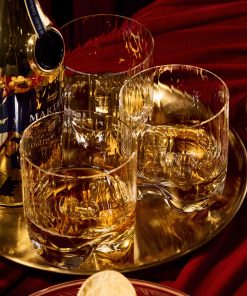 Ly uống nước và whisky pha lê 410ml Bohemia Royal Crystal Set 6 ly – MODEL: Barware Trio Waterfall 410ml