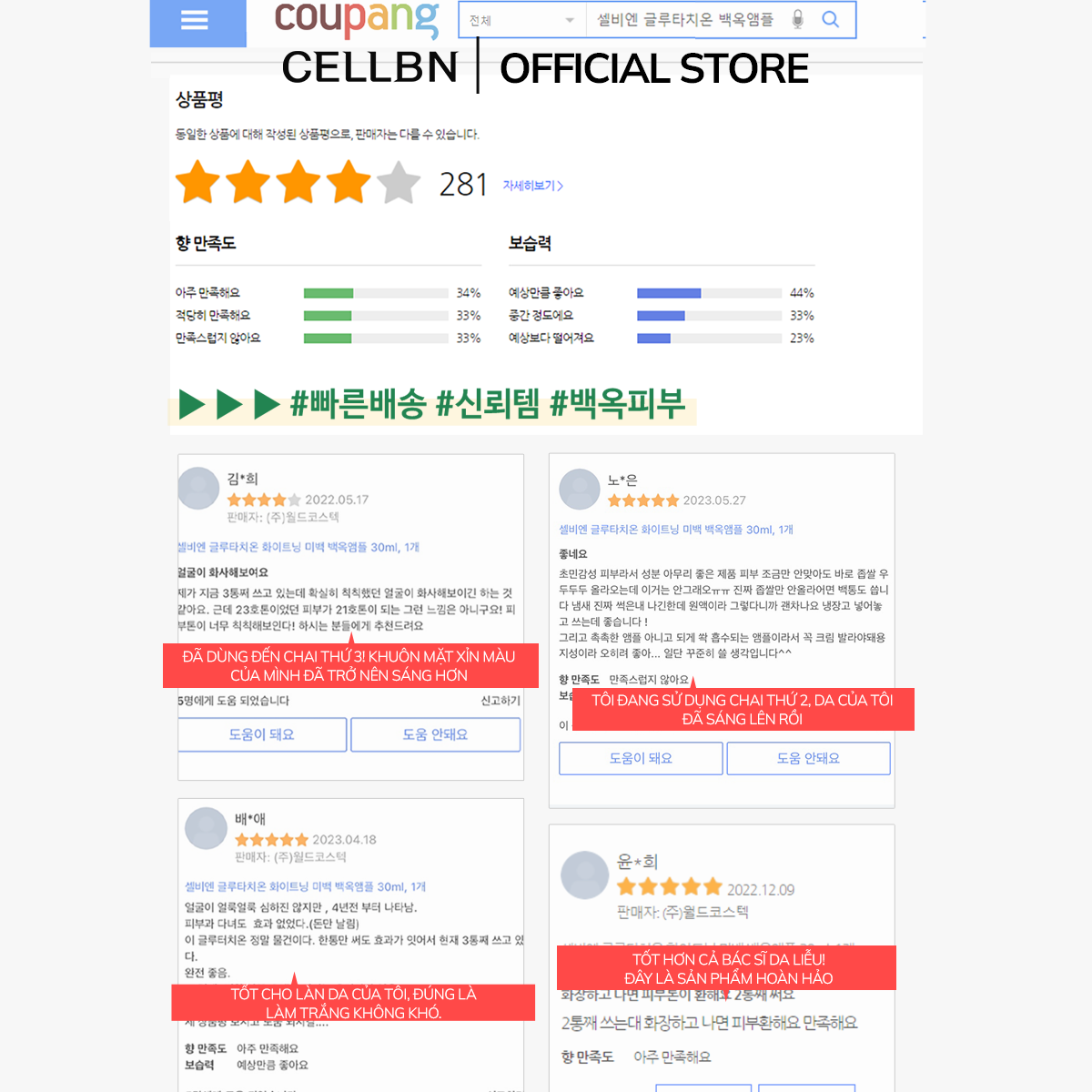 Kem Dưỡng Trắng Giảm Nếp Nhăn Glutathione CELLBN Hỗ trợ đều màu và cấp ẩm cho da 50g