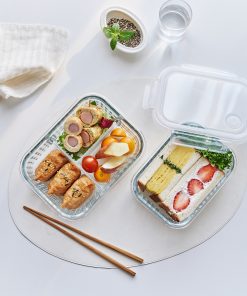 Hộp đựng thực phẩm thủy tinh 3 ngăn Wavelock V 1040ML_364371