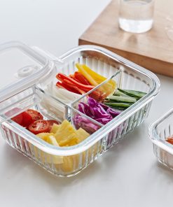 Hộp đựng thực phẩm thủy tinh 3 ngăn Wavelock V 1040ML_364371
