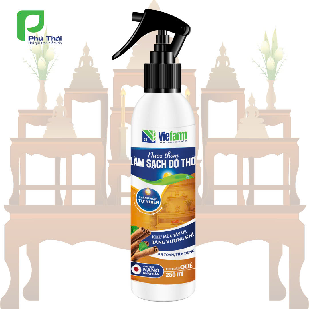 Nước thơm làm sạch đồ thờ VIEFARM 250ml