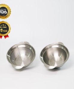 Set rổ – chậu 2 món 31cm inox 304 mã SW-021-3